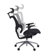 Omega Mesh O-2 Tech Ergonomic Office Chair w/ Headrest/Lumbar Support - Black