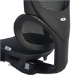 Omega Mesh O-2 Tech Ergonomic Office Chair w/ Headrest/Lumbar Support - Black