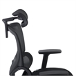 Omega Mesh O-2 Tech Ergonomic Office Chair w/ Headrest/Lumbar Support - Black