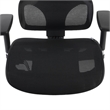 Omega Mesh O-2 Tech Ergonomic Office Chair w/ Headrest/Lumbar Support - Black