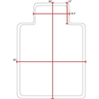 Regency Gripper Office Chair Mat for Carpet - 36 x 48 inch - Clear