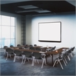 Regency Rico Classroom Training Stack Chair with Arms - Black - 4 Pack