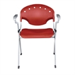 Regency Rico Classroom Training Stack Chair with Arms - Red - 4 Pack