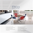Regency Rico Classroom Training Stack Chair with Arms - Red - 4 Pack