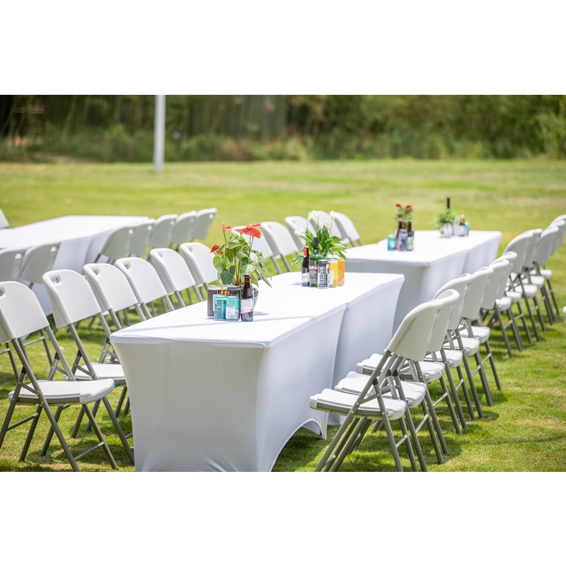 Regency Trestle Folding Chair - White
