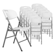 Regency Trestle Series Rectangular Blow Folding Chair - 12 Pack