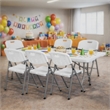 Regency Trestle Series Rectangular Blow Folding Chair - 4 Pack