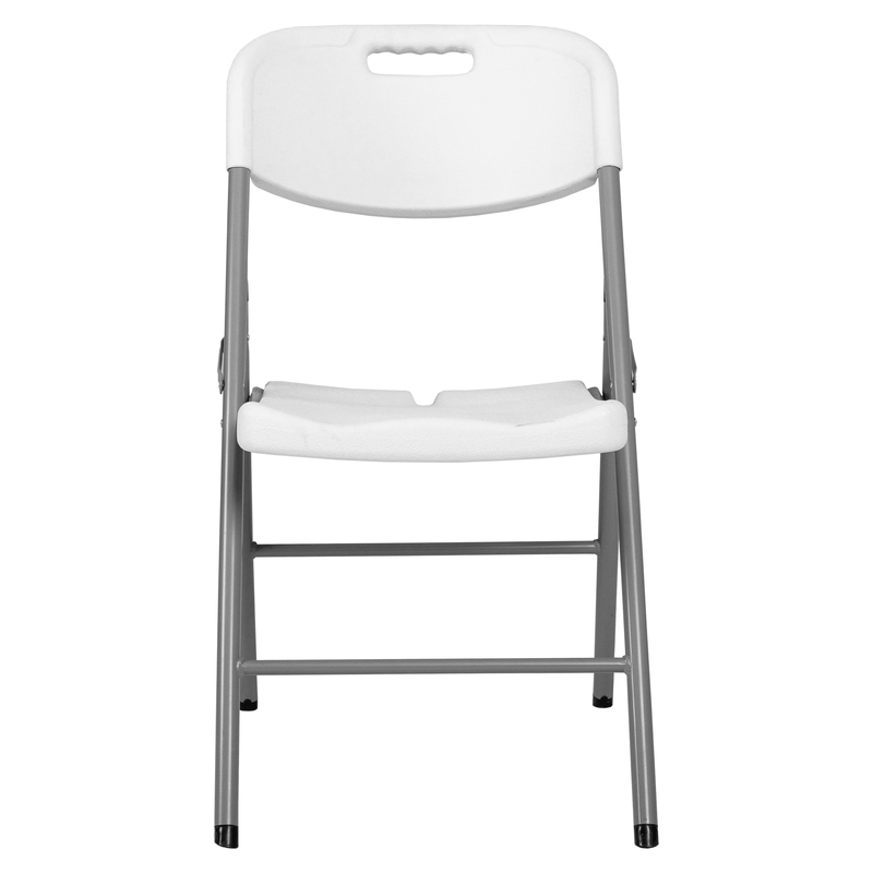 Regency Trestle Series Rectangular Blow Folding Chair - 4 Pack