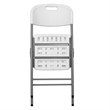 Regency Trestle Series Rectangular Blow Folding Chair - 4 Pack