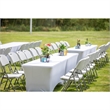 Regency Trestle Series Rectangular Blow Folding Chair - 8 Pack