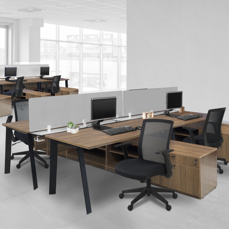 Regency Squire Ergonomic Task Mesh Office Swivel Chair with Flip Up Arms - Black