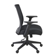 Regency Squire Ergonomic Task Mesh Office Swivel Chair with Flip Up Arms - Black