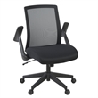 Regency Squire Ergonomic Task Mesh Office Swivel Chair with Flip Up Arms - Black