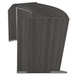 Marque Curved ADA Compliant Reception Station Standalone or Add-On- Grey