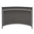 Marque Curved ADA Compliant Reception Station Standalone or Add-On- Grey