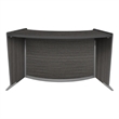 Marque Curved ADA Compliant Reception Station Standalone or Add-On- Grey