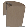 Marque Curved ADA Compliant Reception Station Standalone or Add-On- Noble Oak