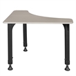 Regency 28 in Boomerang Height Adjustable Activity School Desk- Maple