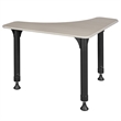 Regency 28 in Boomerang Height Adjustable Activity School Desk- Maple