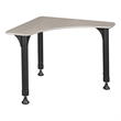 Regency 28 in Boomerang Height Adjustable Activity School Desk- Maple