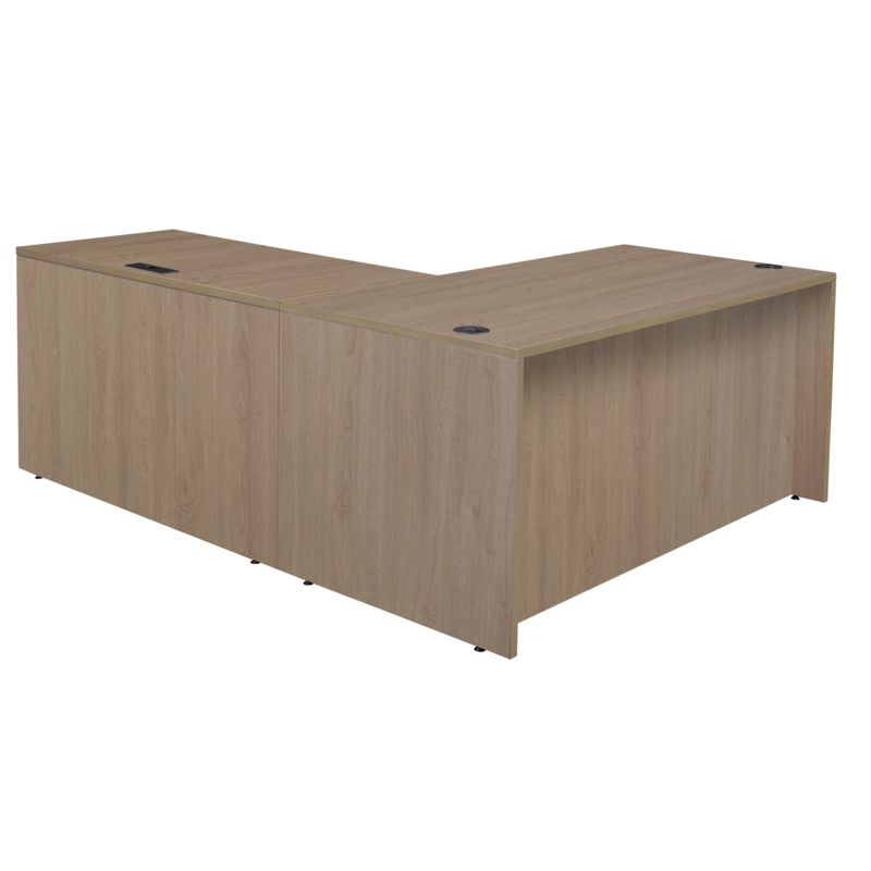 Regency Legacy 60 x 77 in. Executive L Desk Shell- Noble Oak
