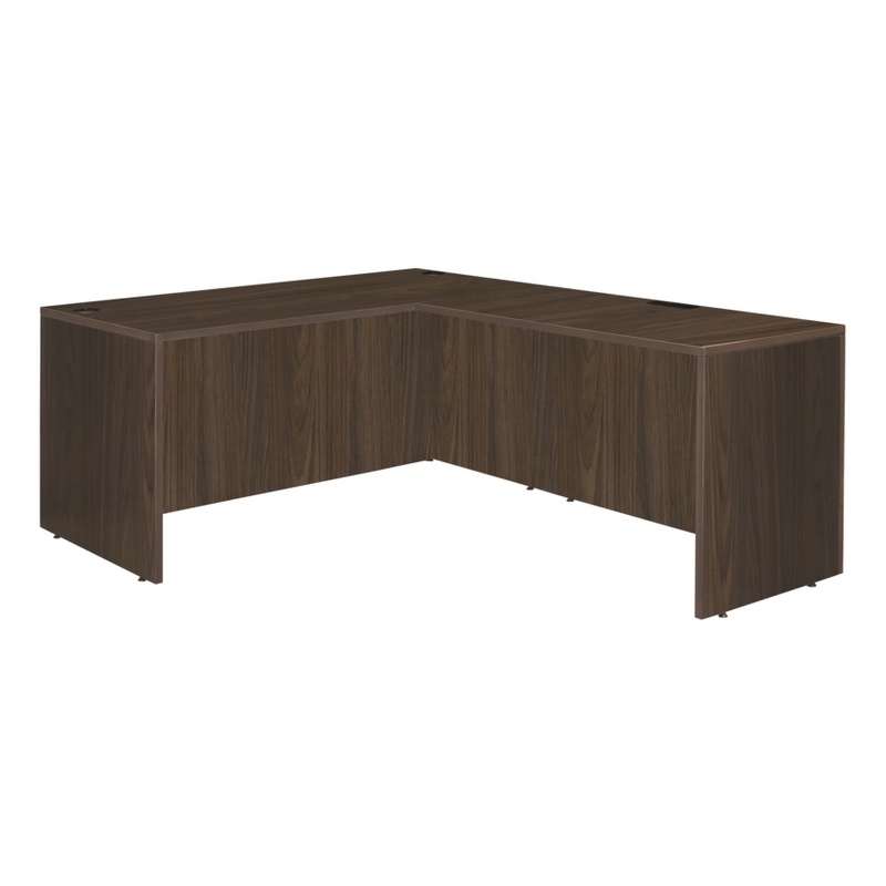 Regency Legacy 60 x 77 in. Executive L Desk Shell- Neo Walnut