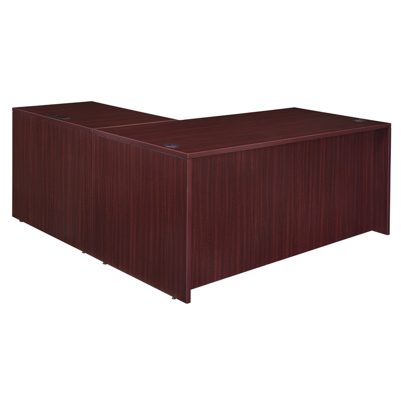 Regency Legacy 60 x 65 in. Executive L Desk Shell- Mahogany