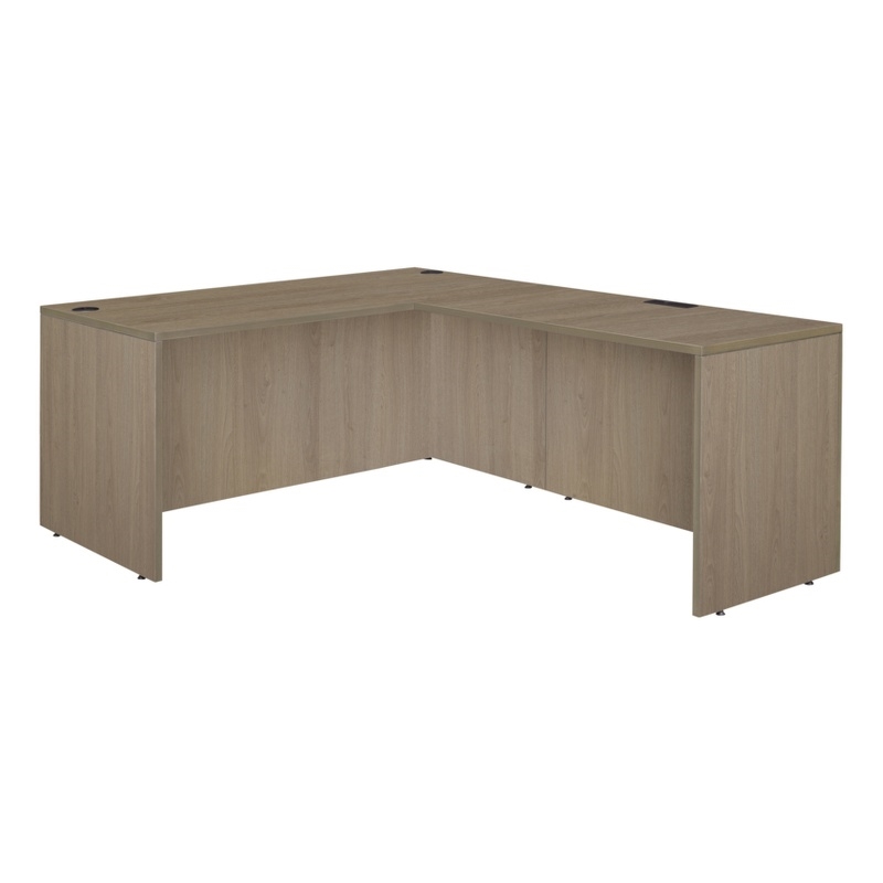 Regency Legacy 71 x 82 in. Executive L Desk Shell- Noble Oak