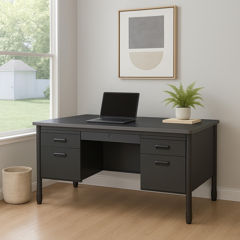 Regency Mesa Steel Teacher's Office Desk with Drawer 60