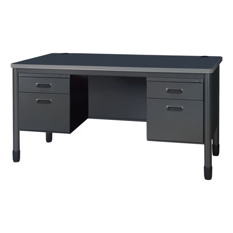 Regency Mesa Steel Double Pedestal Teacher's Office Desk 60