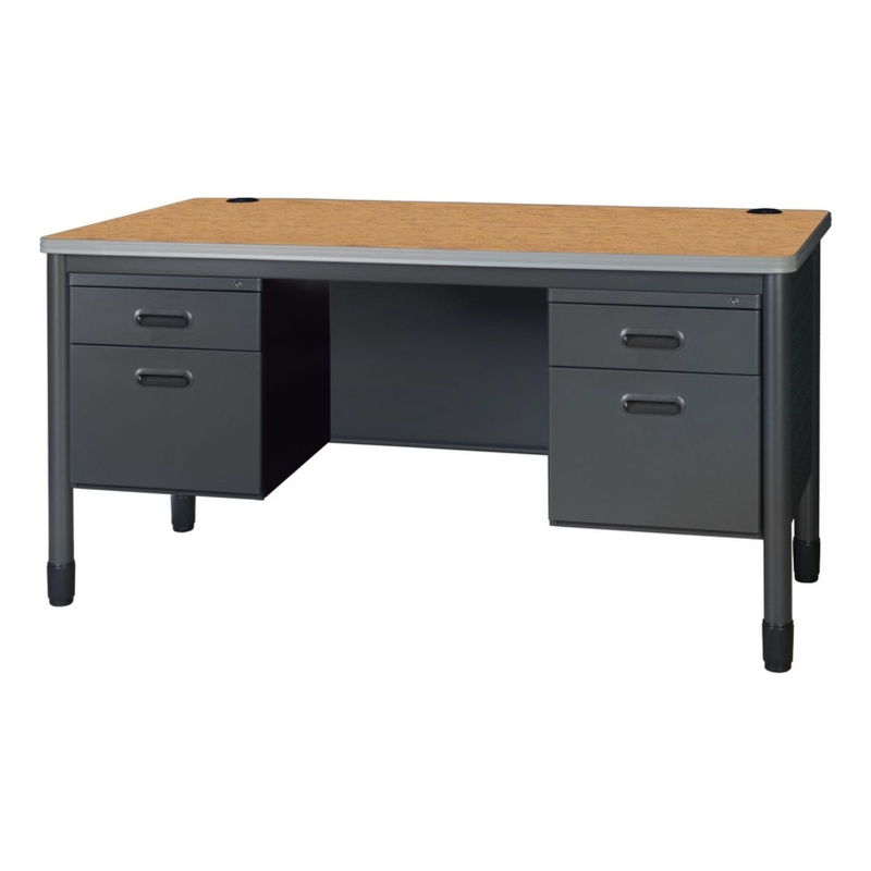 Regency Mesa Steel Double Pedestal Teacher's Office Desk 60