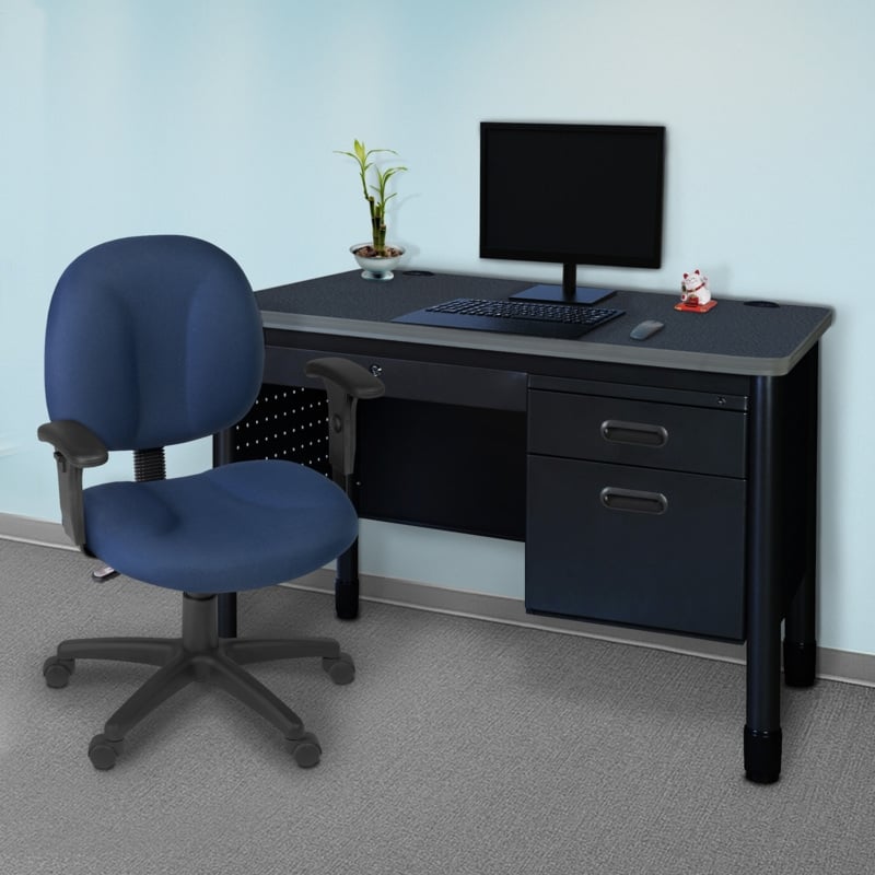 Regency Mesa Steel Teacher's Office Desk with Drawer 48