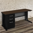 Regency Fusion 72 x 30 Teachers Desk w/ Single Pedestal Drawer Unit- Neo Walnut