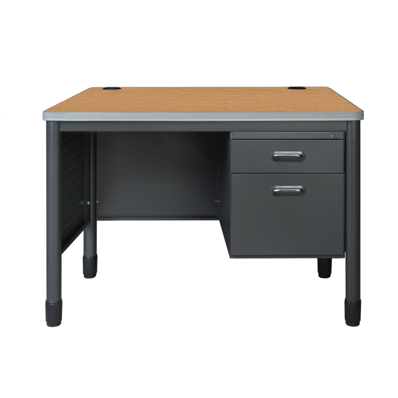 Regency Mesa Steel Single Pedestal Teacher's Office Desk 48