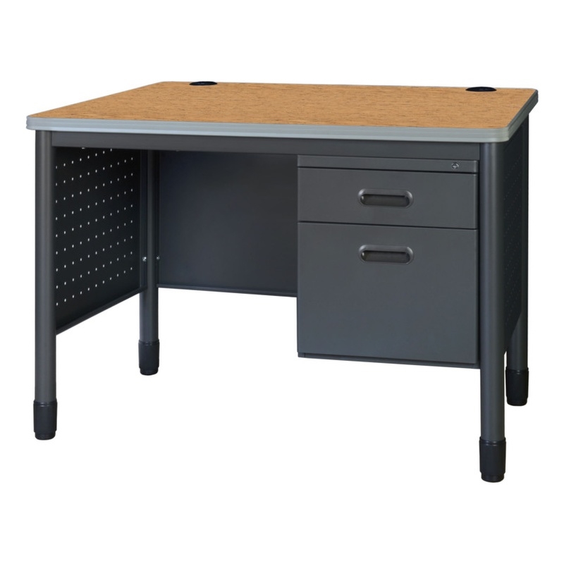 Regency Mesa Steel Single Pedestal Teacher's Office Desk 48