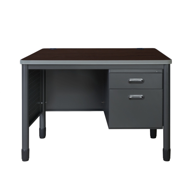 Regency Mesa Steel Single Pedestal Teacher's Office Desk 48