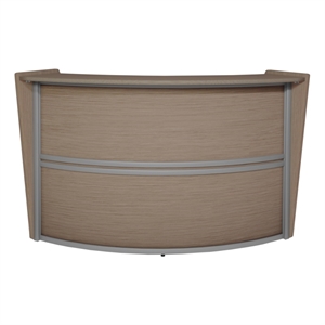 Regency Marque Reception Curved Desk Workstation 72W x 32D&quot - Noble Oak
