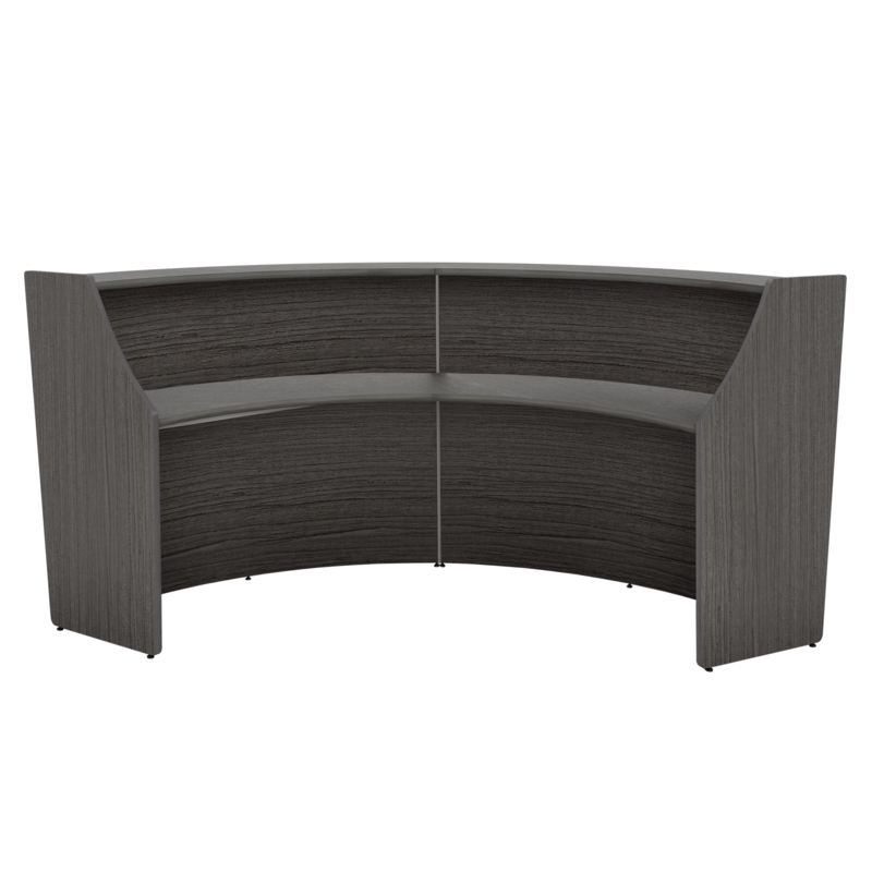Regency Marque Reception Curved Desk Workstation 124.25W x 49D