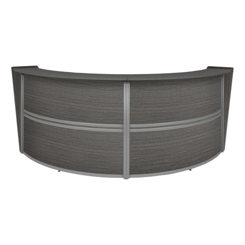 Regency Marque Reception Curved Desk Workstation 124.25W x 49D