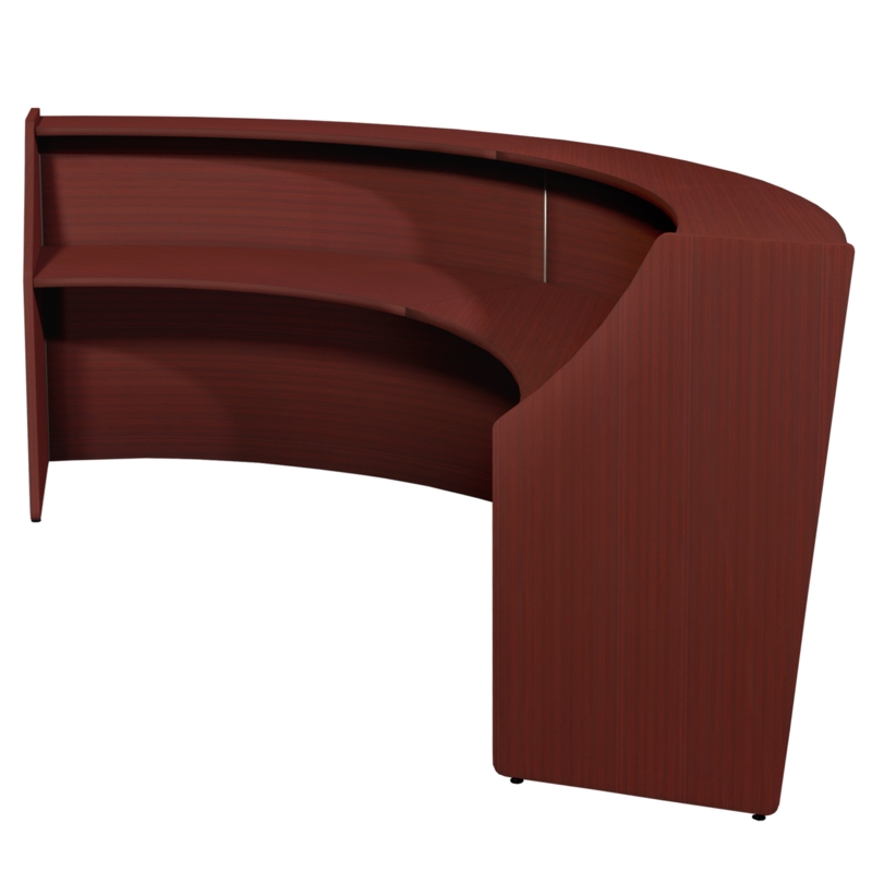 Regency Marque Reception Curved Desk Workstation 124.25W x 49D