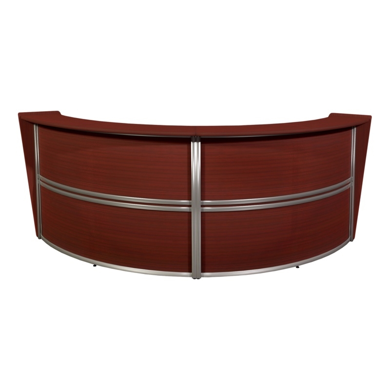Regency Marque Reception Curved Desk Workstation 124.25W x 49D