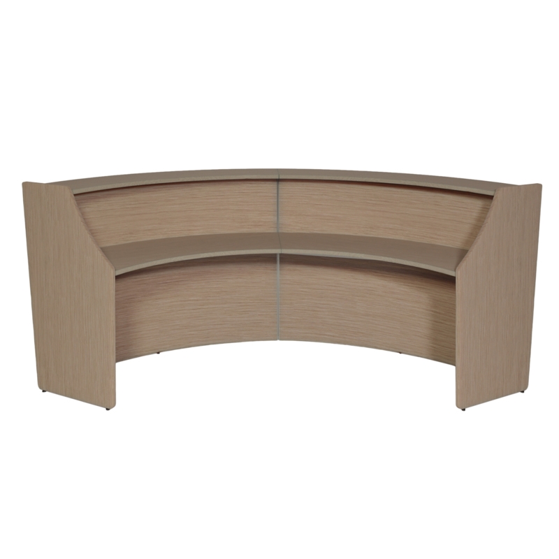 Regency Marque Reception Curved Desk Workstation 124.25W x 49D
