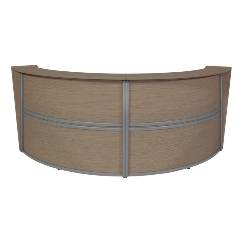 Regency Marque Reception Curved Desk Workstation 124.25W x 49D