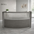 Regency Marque Plexi Reception Curved Desk Workstation 72W x 32D