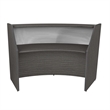 Regency Marque Plexi Reception Curved Desk Workstation 72W x 32D