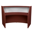 Regency Marque Plexi Reception Curved Desk Workstation 72W x 32D