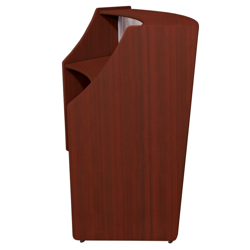 Regency Marque Plexi Reception Curved Desk Workstation 72W x 32D