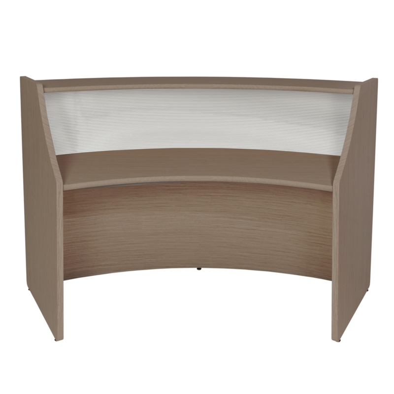 Regency Marque Plexi Reception Curved Desk Workstation 72W x 32D