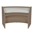 Regency Marque Plexi Reception Curved Desk Workstation 72W x 32D