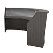 Regency Marque Plexi Reception Curved Desk Workstation 124.25W x 49D